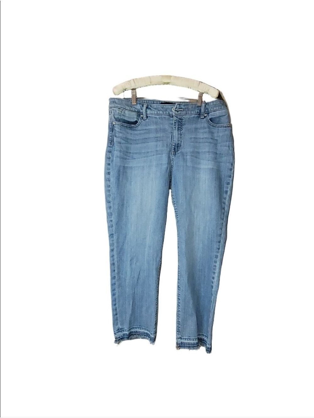 Talbots Raw Hem Flawless 5 Pocket Ankle Jeans 14